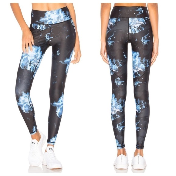 ALL FENIX Anthro Midnight Storm Print Leggings - Picture 1 of 7